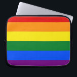 Regnbågeprideflagga Laptop Sleeve<br><div class="desc">Regnbågeprideflagga</div>