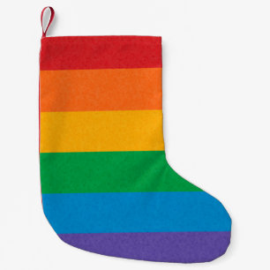 Regnbågeprideflagga Liten Julstrumpa