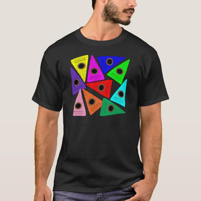 regnbågepsaltery t-shirt (Framsida)