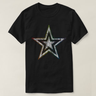 regnbågepunkstjärna t shirt