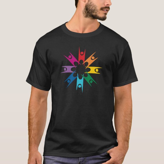Regnbågering av Humanists Tee Shirt (Framsida)