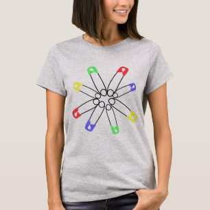 Regnbågesäkerhetsnålsolidaritet motstår t shirt