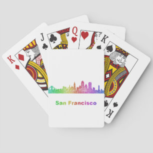 RegnbågeSan Francisco horisont Spelkort