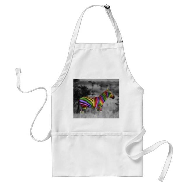 Regnbågesebra Förkläde (Framsidan)