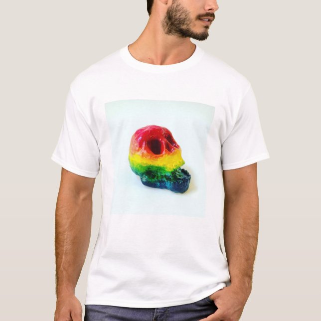 Regnbågeskalle T-shirt (Framsida)