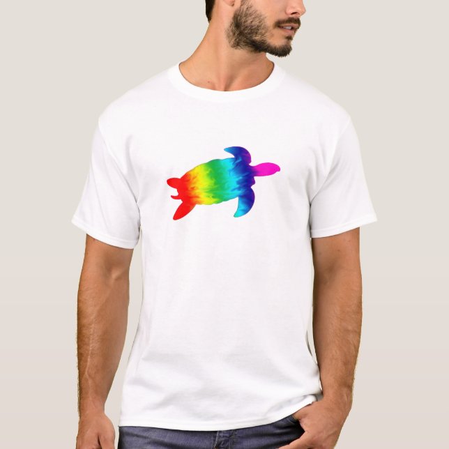 Regnbågesköldpadda Tee Shirt (Framsida)