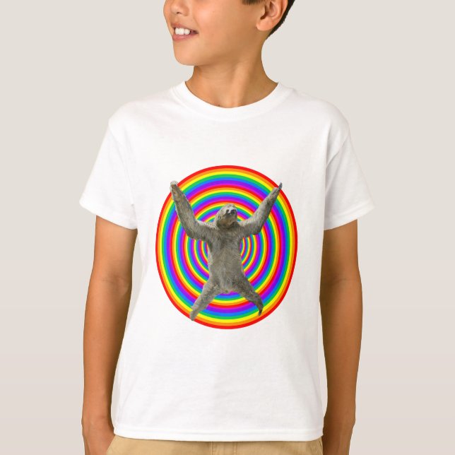 RegnbågeSloth T-shirt (Framsida)