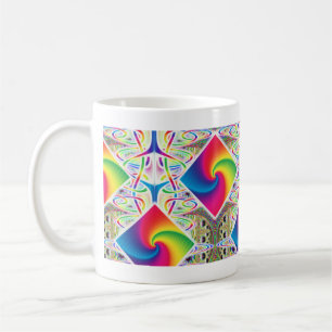 Regnbågespiralmugg Kaffemugg