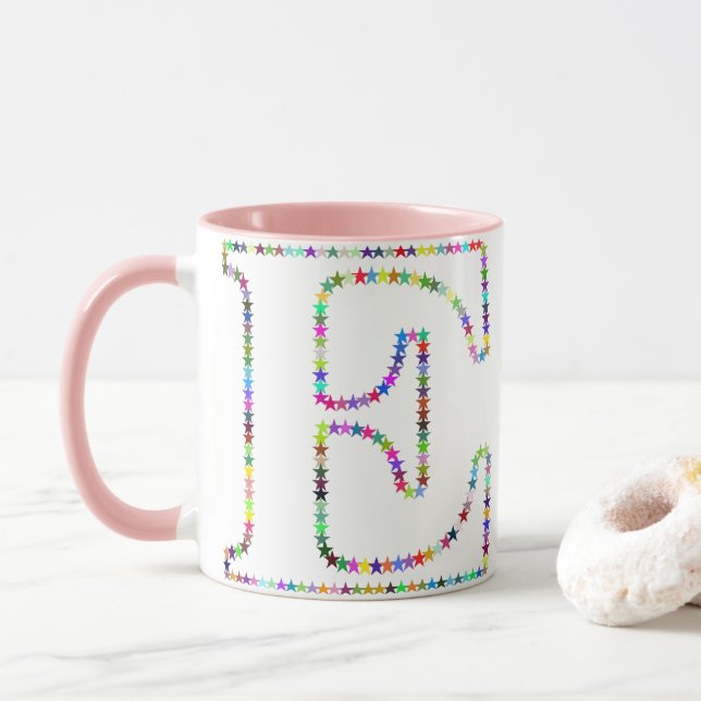 Regnbågestjärnabrev E Mugg (Med munk)