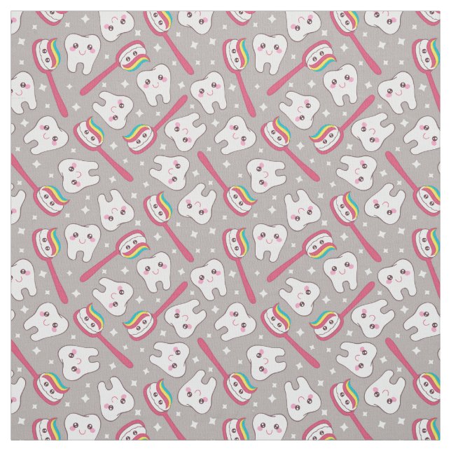 Regnbågetandmönster Tyg (Provkarta)