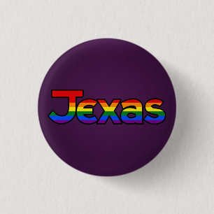 Regnbågetext för LGBT Texas knäppas Knapp