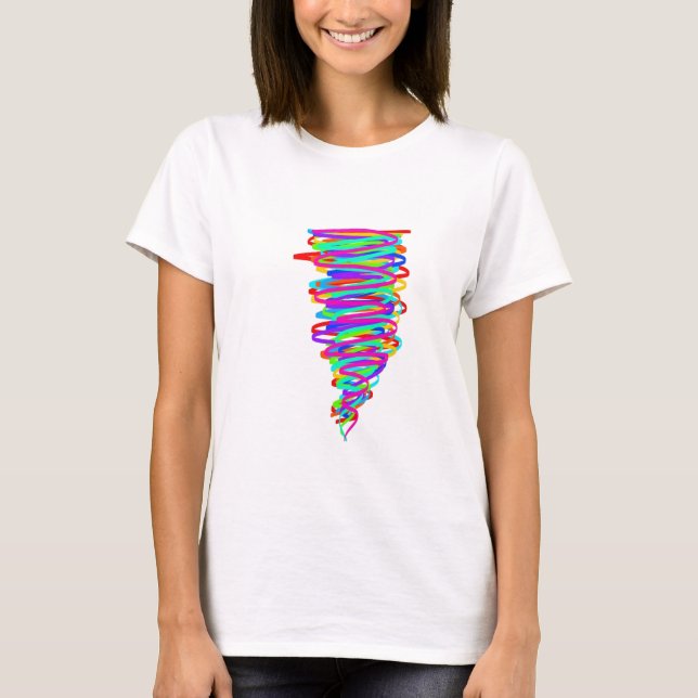 Regnbågetornadot-skjorta T-shirt (Framsida)