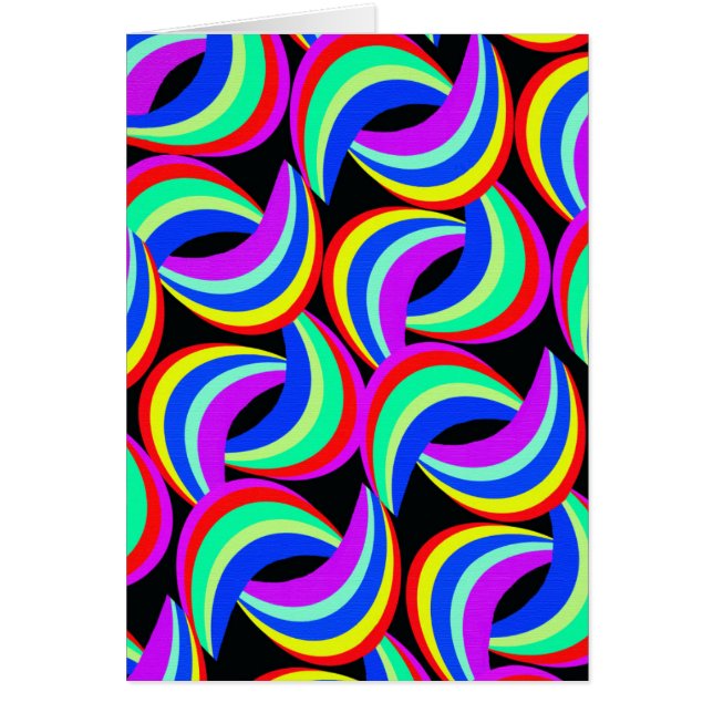 Regnbågetryck Hälsningskort (Framsidan)