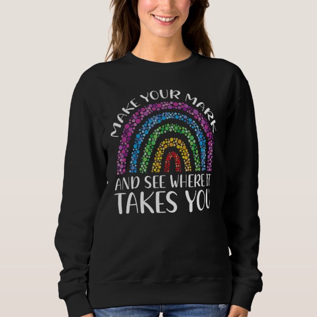 Regnbågets startdag gör att du kan se var det tar t shirt (Framsida)