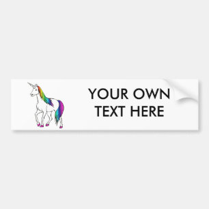 REGNBÅGEUNICORN BILDEKAL