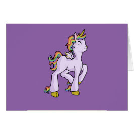 RegnbågeUnicorn! Hälsningskort