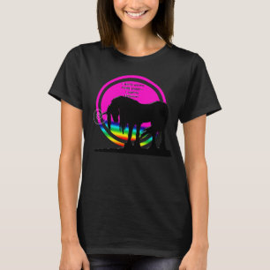 RegnbågeUnicorn (jag inte önskar till vuxen i T-shirt