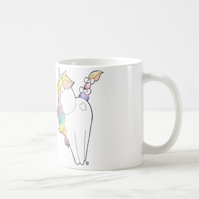 RegnbågeUnicorn Kaffemugg (Höger)