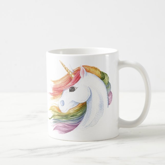 RegnbågeUnicorn Kaffemugg (Höger)