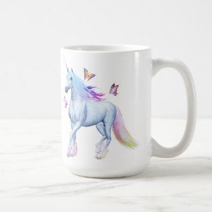 Regnbågeunicorn Kaffemugg