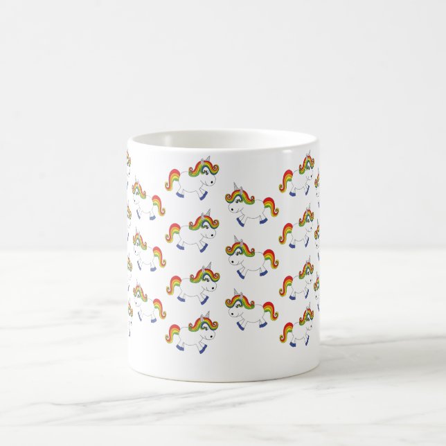 Regnbågeunicorn Kaffemugg (Center)