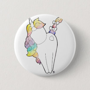 RegnbågeUnicorn Knapp