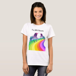 RegnbågeUnicorn - kvinna T-tröja Tee Shirt