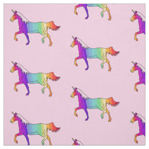Regnbågeunicorn-/tygför barn tyg