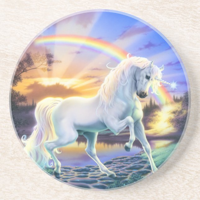 RegnbågeUnicorn Underlägg Sandsten (Framsidan)