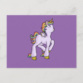 RegnbågeUnicorn! Vykort