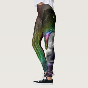 RegnbågeUnicorndamasker Leggings