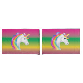 Regnbågeunicornen kudder fodraluppsättningen