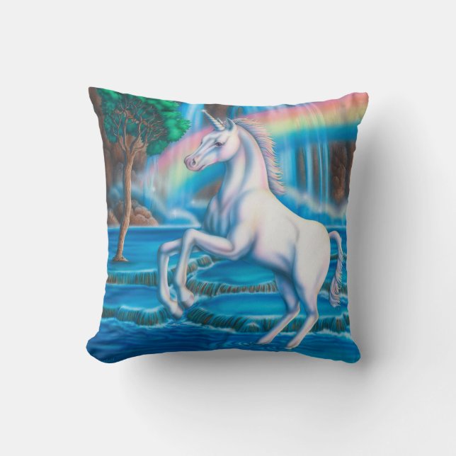 Regnbågeunicornen kudder kudde (Framsida)