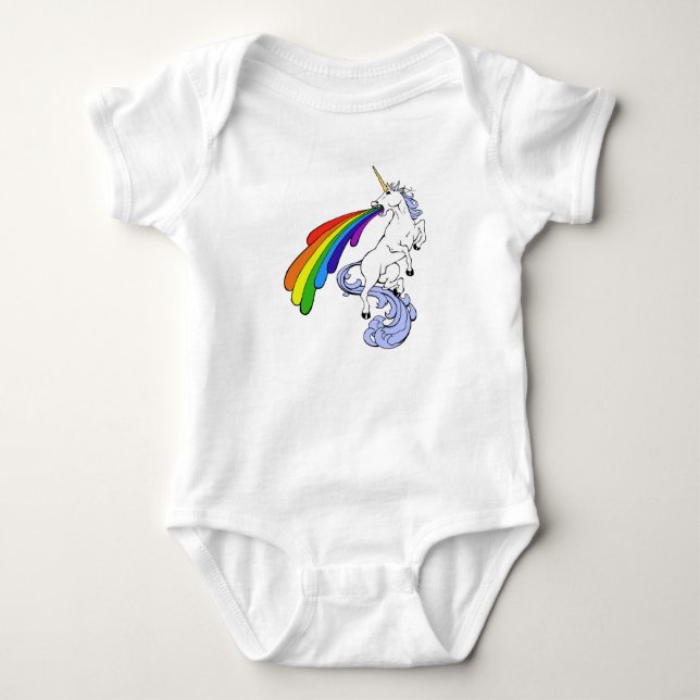 RegnbågeUnicornskjorta Tröja (Framsida)