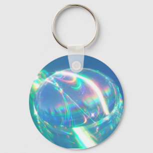 Regnbågevatten tappar Keychain Nyckelring