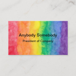 Regnbågevattenfärgen tvättar visitkorten visitkort