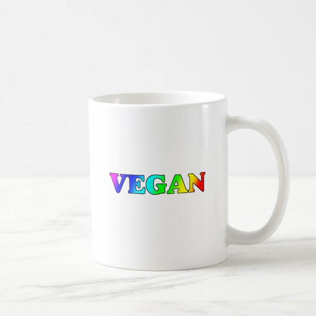 RegnbågeVegan Kaffemugg (Höger)
