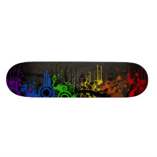 Regnbågevektor Skateboard Bräda 20 Cm