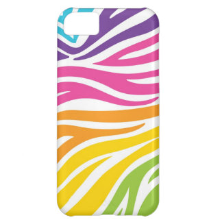 Regnbågezebra tryck iPhone 5C fodral