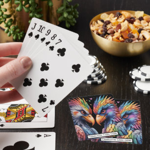 Regnbågfåglar i matchspelet Kärlek Monogram Kids M Casinokort