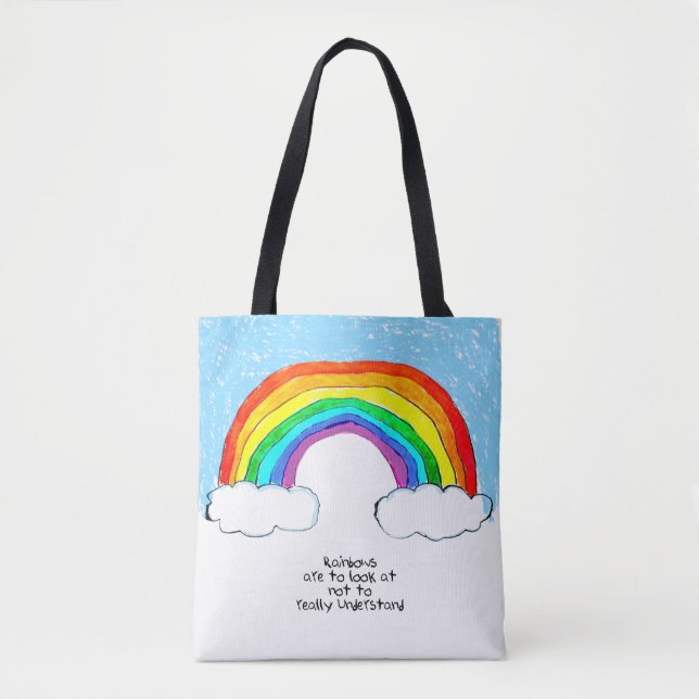 Regnbågfilosofi Tote Bag Tygkasse (Framsida)