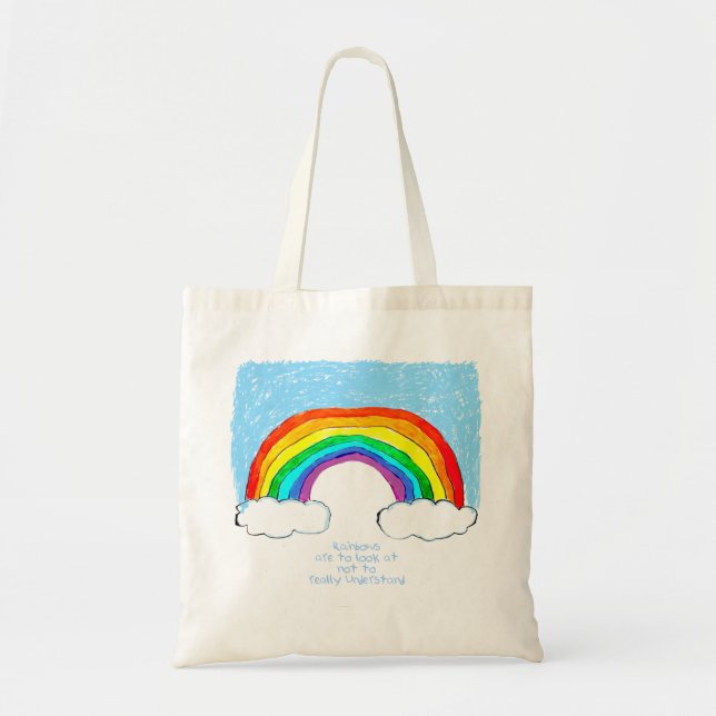 Regnbågfilosofi Tote Bag Tygkasse (Framsidan)