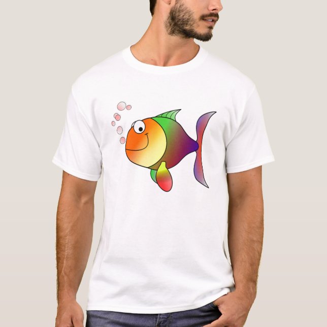 Regnbågfisk T Shirt (Framsida)