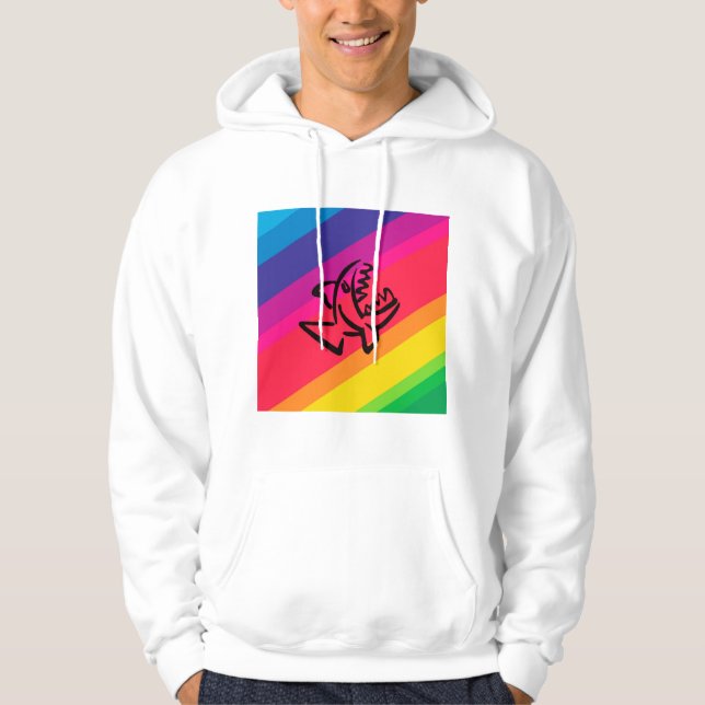 Regnbågfiskar Hoodie (Framsida)