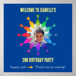 Regnbågfiskar i havets söta välkomna poster