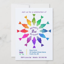 Regnbågfiskar i havsöt, färglös mönster