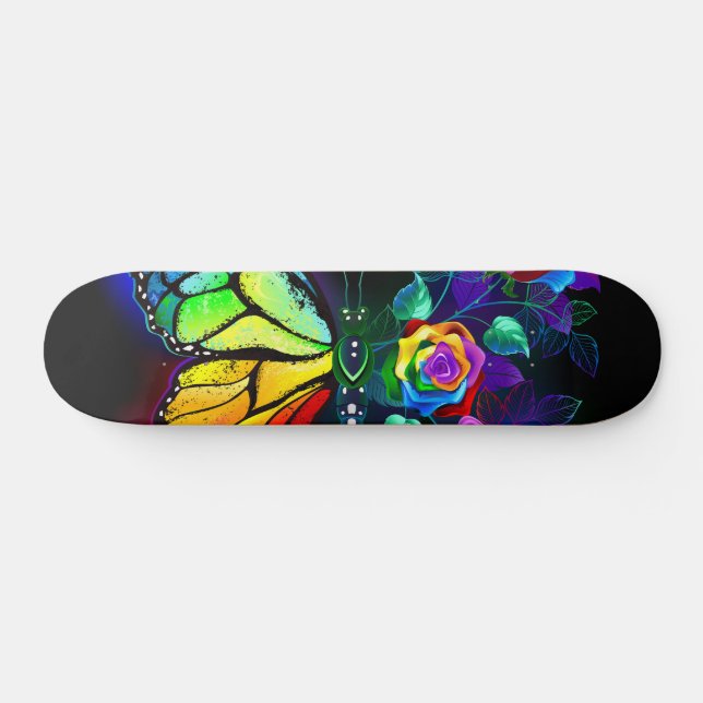 Regnbågfjäril Mini Skateboard Bräda 18,5 Cm (Horz)