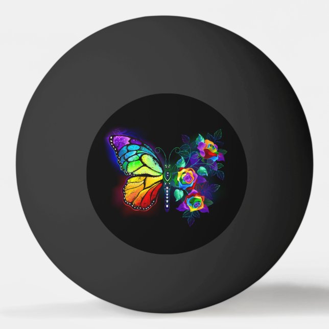 Regnbågfjäril Pingisboll (Baksidan)