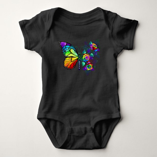Regnbågfjäril T Shirt (Framsida)