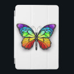 Regnbågfjärilsmassan iPad Mini Skydd<br><div class="desc">Realistisk monarch-fjäril i regnbågens alla färger mot en vit bakgrund. Regnbågfjärilar.</div>